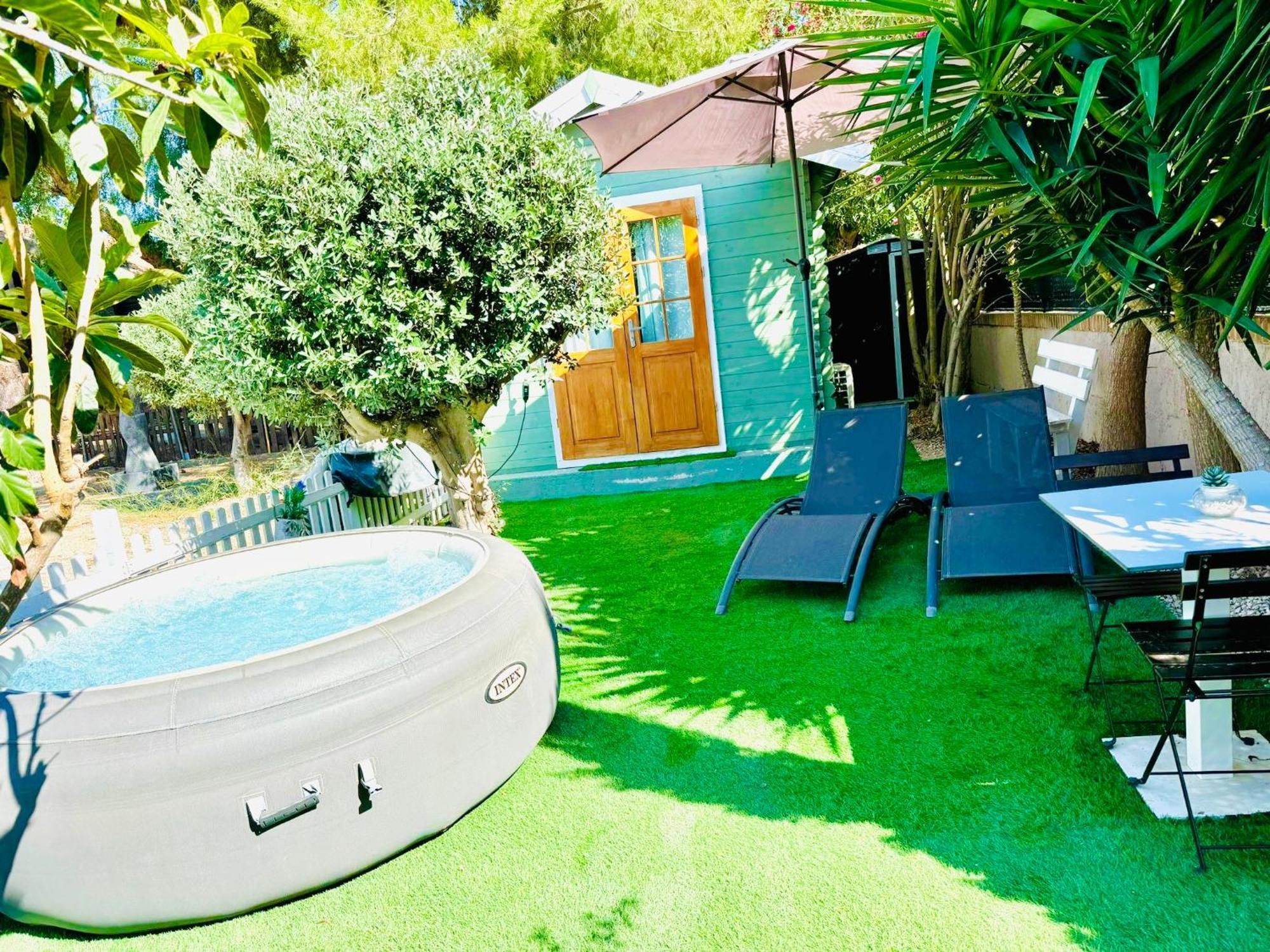 Tiny House Deluxe Para Escapada Con Jacuzzi มูร์เซีย ภายนอก รูปภาพ
